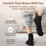 Pilates Socks for Women (2 Pairs)