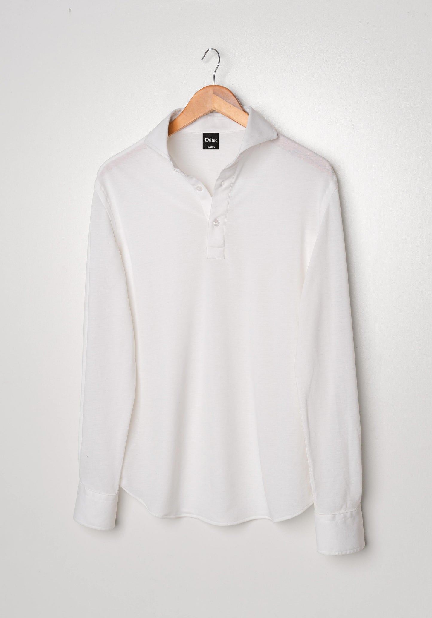 White Feather Soft Piqué Full Sleeve Polo Shirt