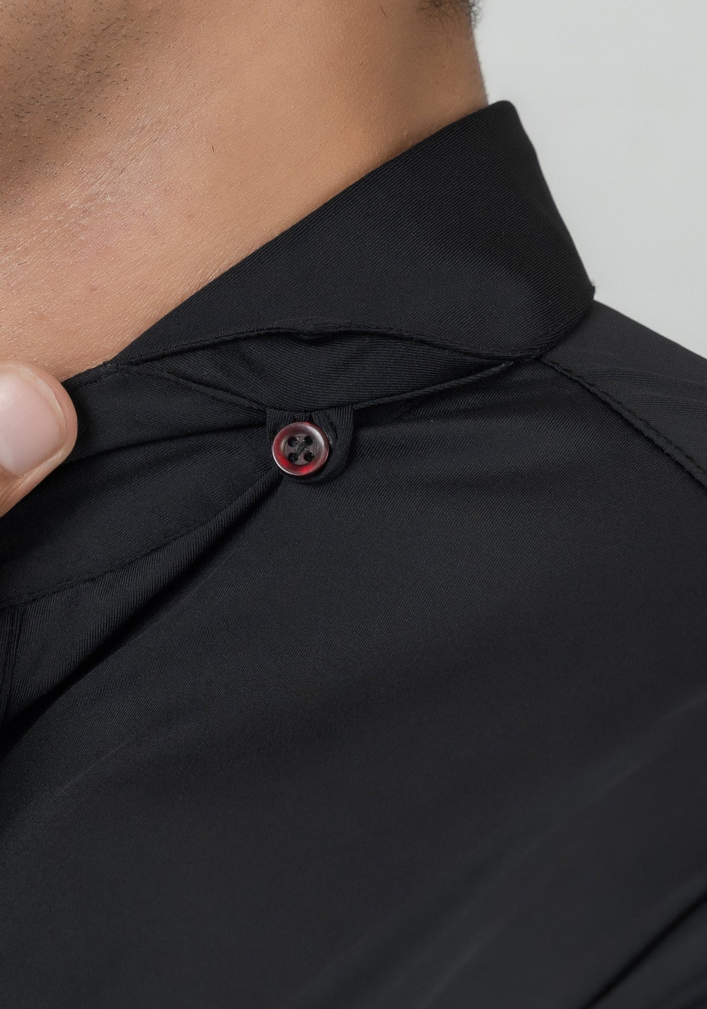 Black Performance 4 Way Super Stretch Polo Shirt - Wrinkle Free