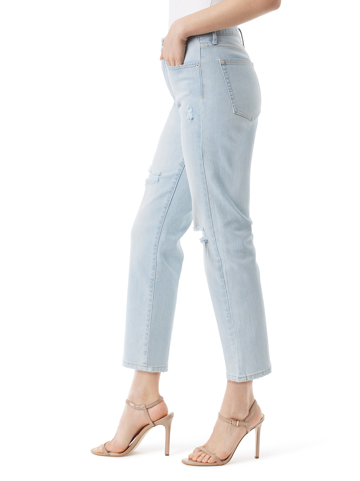 Harmony Straight High Rise Jean in Rejoice