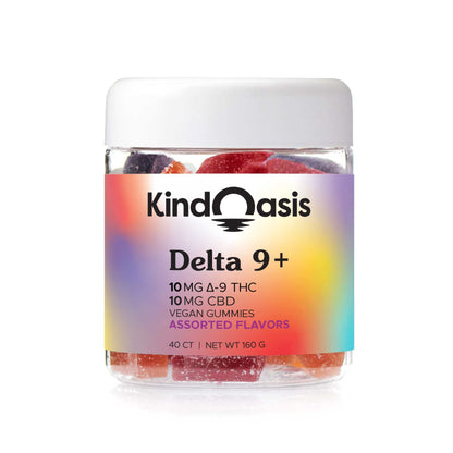 Delta 9 THC 10mg + CBD 10mg Gummies - 40ct Assorted