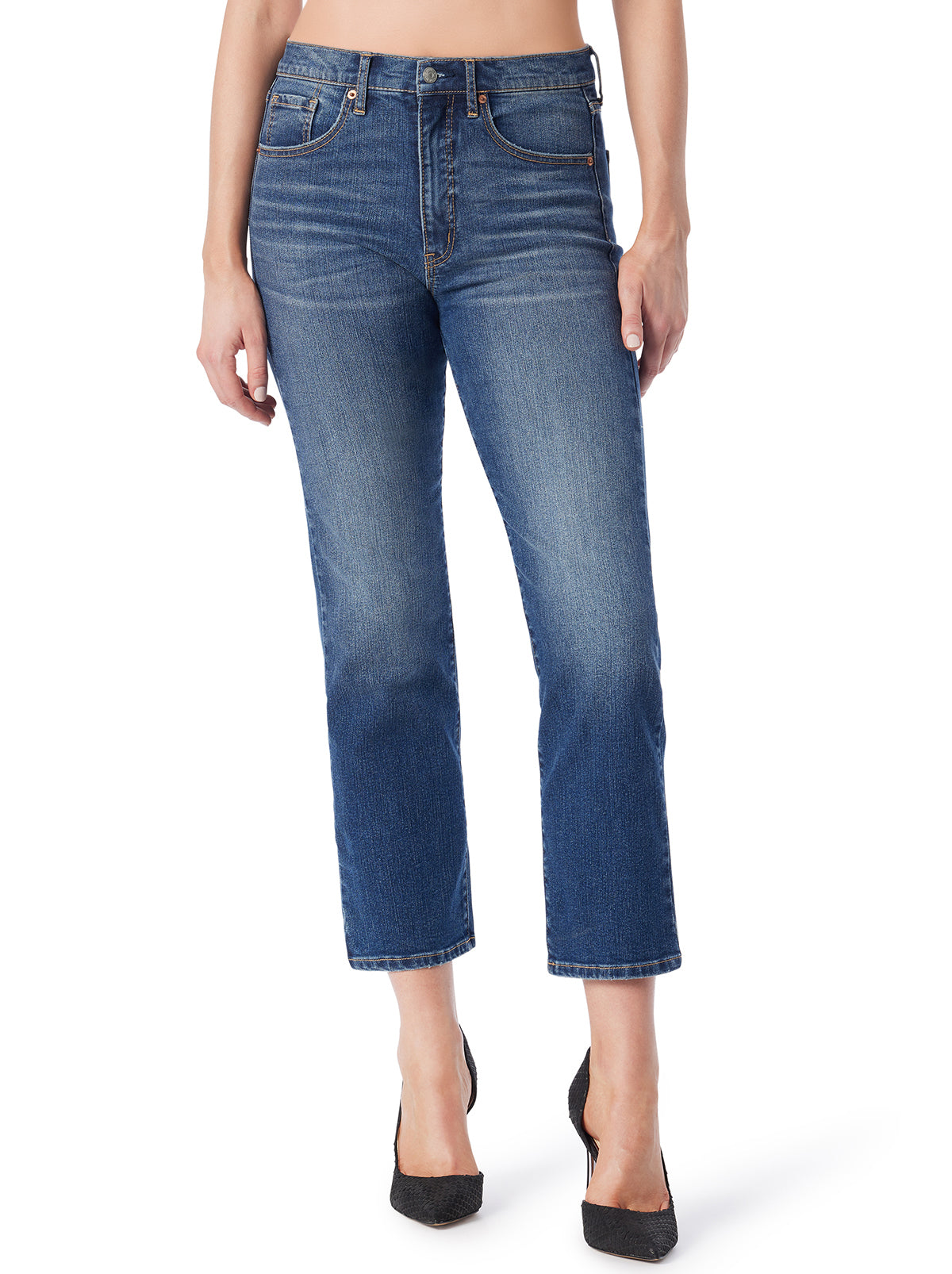 Harmony Straight High Rise Jeans in Particles