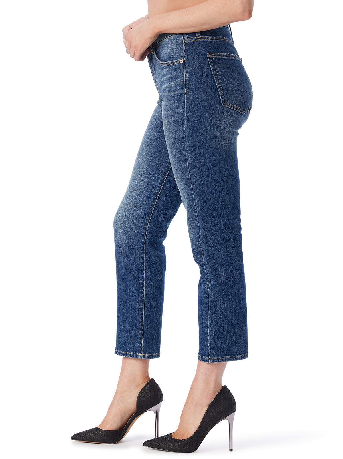 Harmony Straight High Rise Jeans in Particles