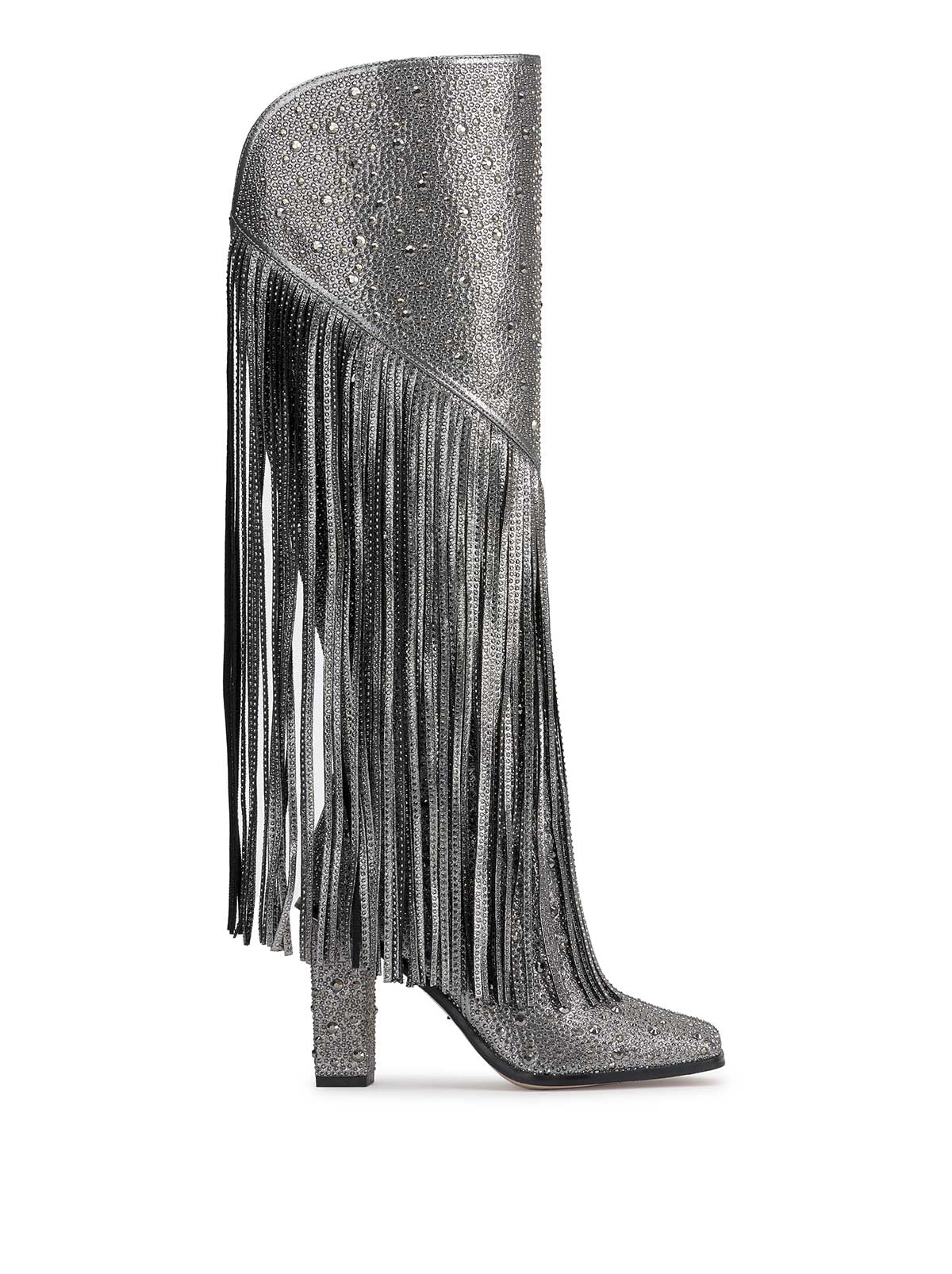 Asire Fringe Boot in Pewter