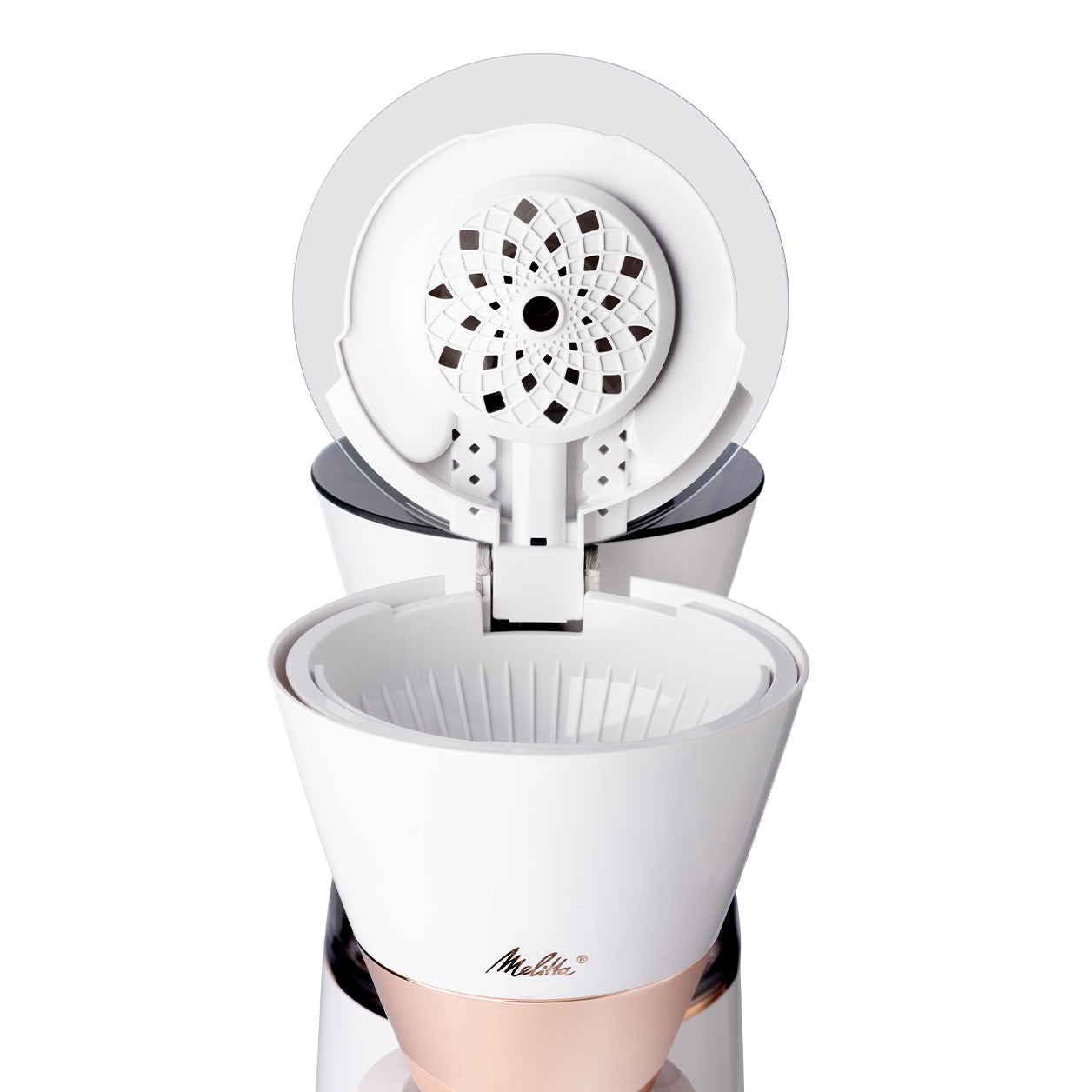 Melitta® Vision™ 12-Cup Luxe Drip Coffee Maker | Copper White | Auto, Programmable