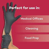 Black Nitrile Exam Gloves
