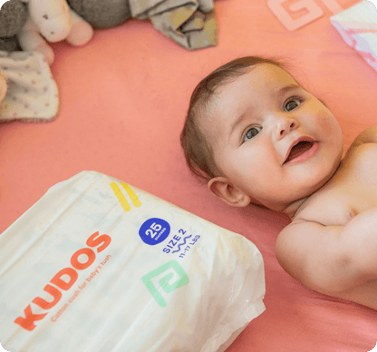 Diaper Box | 100% Cotton-Lined TCF Diapers Size 1-6 | Kudos