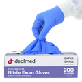 Blue Nitrile Exam Gloves - 200s Count