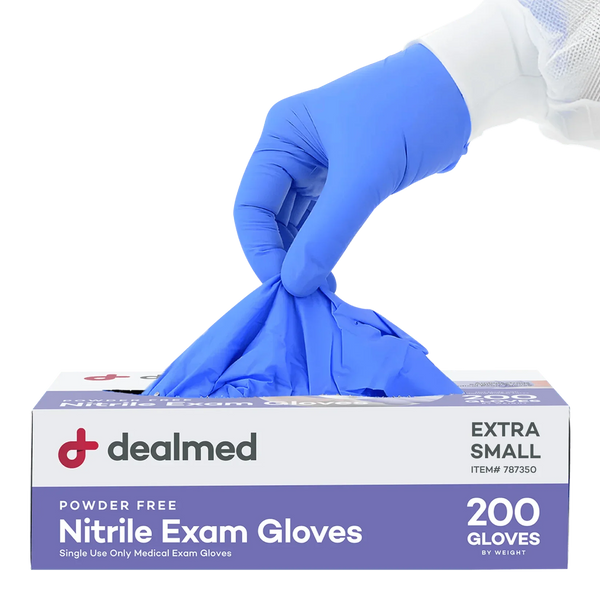Blue Nitrile Exam Gloves - 200s Count