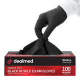 Black Nitrile Exam Gloves