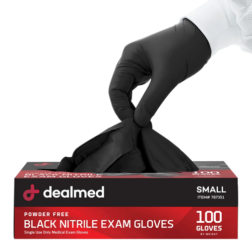 Black Nitrile Exam Gloves