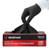 Black Nitrile Exam Gloves
