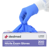 Blue Nitrile Exam Gloves - 200s Count
