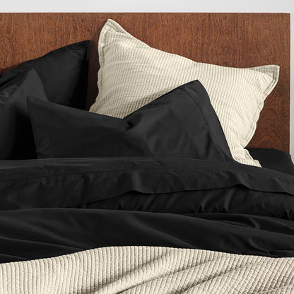 Textured Cotton Coverlet & Shams Set