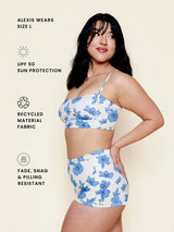 Boyshort Bottoms in Blue Floral