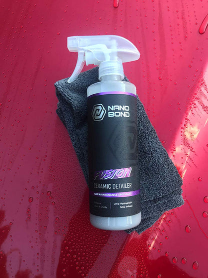 Nano Bond Fusion Ceramic Coating Detailer - Ceramic Spray Wax - Hydrophobic Top Coat (16oz)