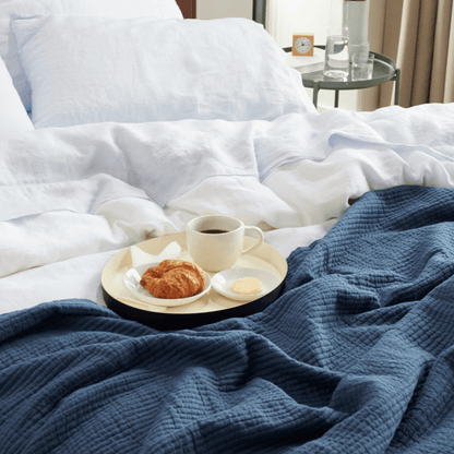 Textured Cotton Coverlet