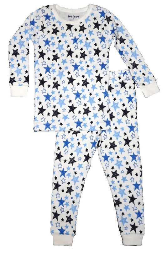 💫 Kids Pajamas - Blue Doodle Stars