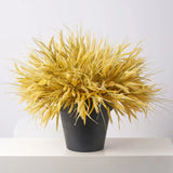 Faux Triticum Wheat Bush Outdoor Fall Urn Filler Potted Bush Arrangement - Available in 2 Sizes