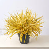 Faux Triticum Wheat Bush Outdoor Fall Urn Filler Potted Bush Arrangement - Available in 2 Sizes