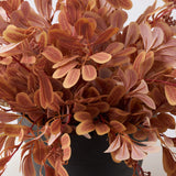 Autumn Terracotta Privet Bush Faux Foliage Outdoor Urn Filler Summer Fall Front Porch Arrangement - Available in 2 Sizes
