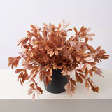 Autumn Terracotta Privet Bush Faux Foliage Outdoor Urn Filler Summer Fall Front Porch Arrangement - Available in 2 Sizes