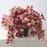 Realistic Mauve Green Aspen Leaf Fall Foliage Vine Potted Outdoor Urn Filler Arrangement - Available in 2 Sizes