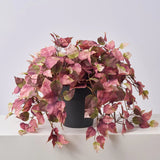 Realistic Mauve Green Aspen Leaf Fall Foliage Vine Potted Outdoor Urn Filler Arrangement - Available in 2 Sizes