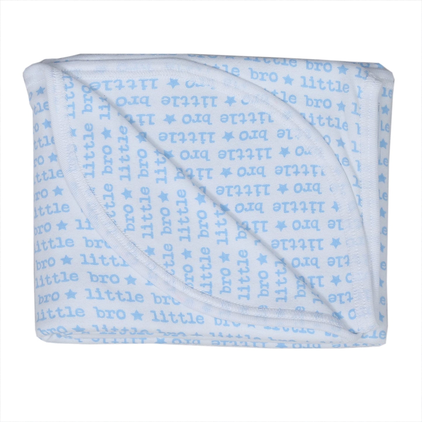 🩵 Baby Receiving Blanket - Sibling Collection - Little Bro