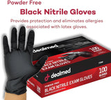 Black Nitrile Exam Gloves
