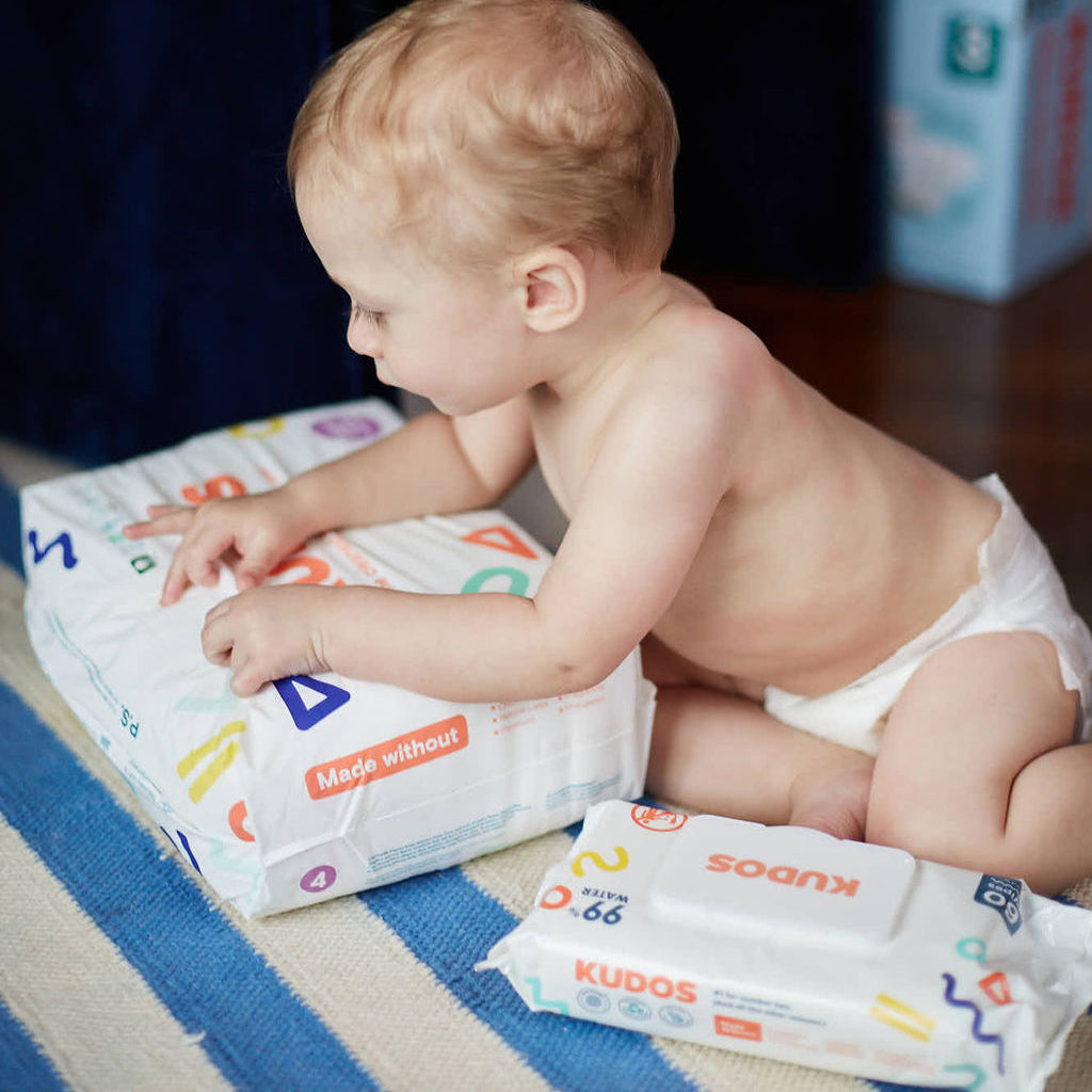 Diaper Box | 100% Cotton-Lined TCF Diapers Size 1-6 | Kudos
