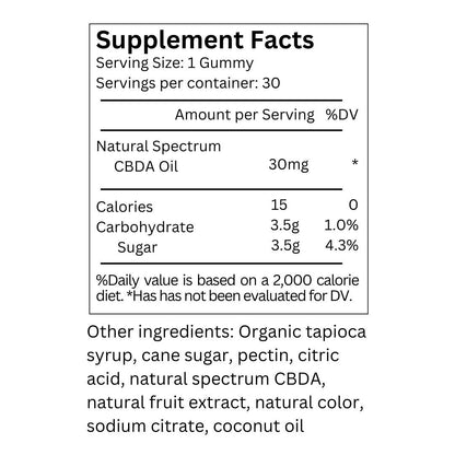 Vegan Tropical CBDA Gummies