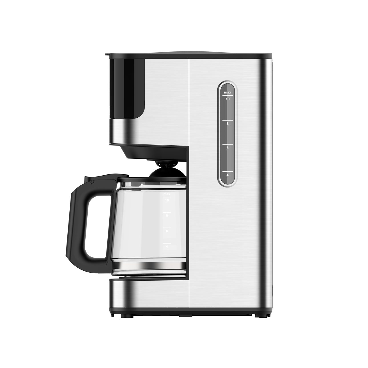 Melitta® Aroma Tocco™ 10-Cup Compact Drip Coffee Maker w/ Glass Carafe | Touch Control Display