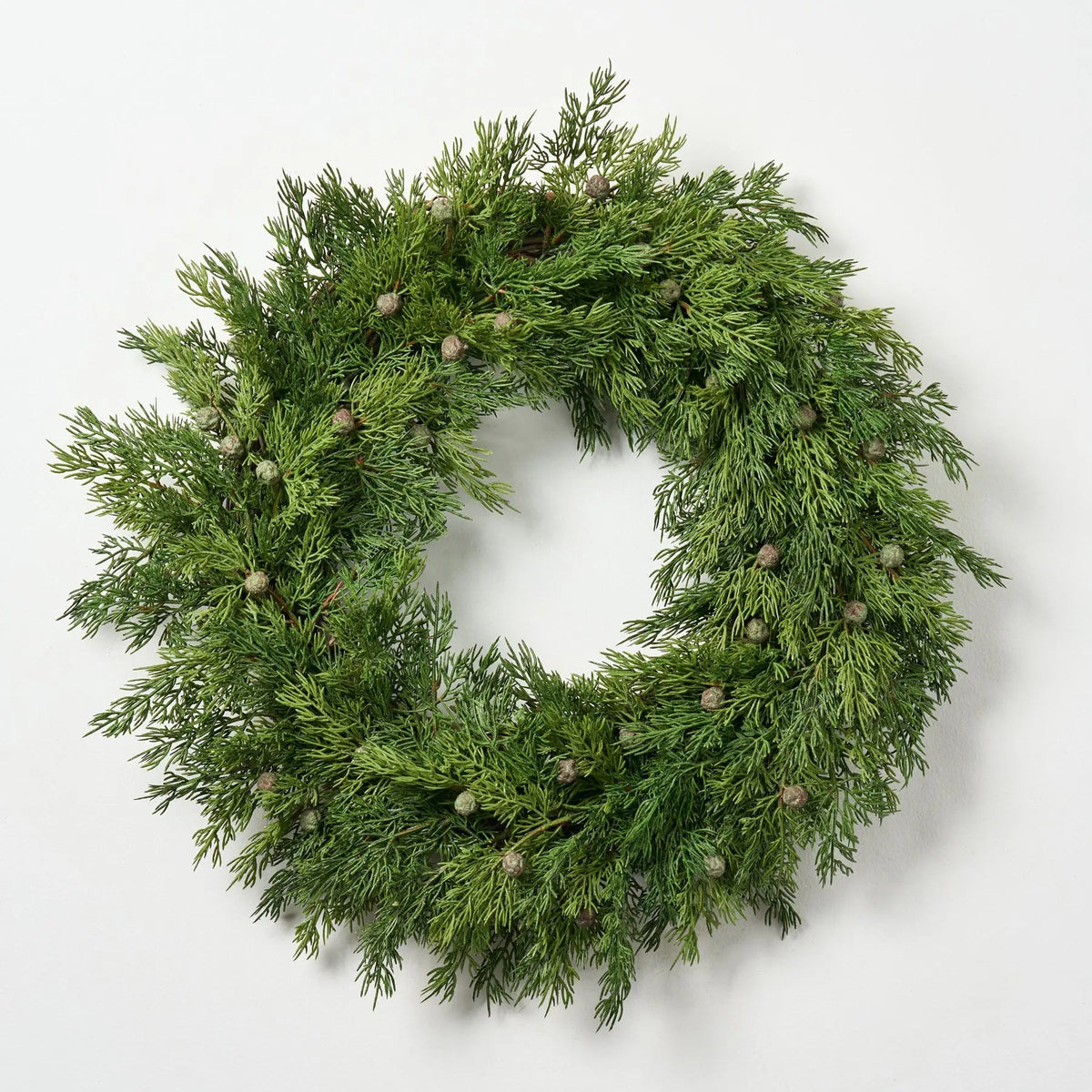 Real Touch Seeding Juniper Berry Large Christmas & Winter Front Door Wreath