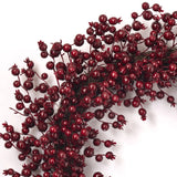 Waterproof Deep Burgundy Red Berry Front Door Christmas Holiday Front Door Wreath - 26"