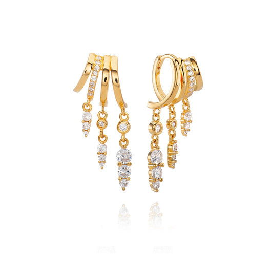Cleo Hoop Illusion Earrings