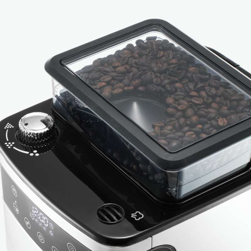 Melitta® Aroma Fresh™ Plus 10-Cup Grind & Brew Coffee Maker | Auto Drip, Programmable | Built-in Conical Grinder | Black