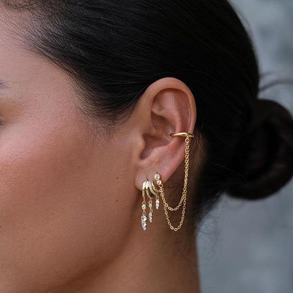Cleo Hoop Illusion Earrings