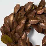 Classic Real Touch Golden Brown Magnolia Fall Front Door Wreath - Available in 2 Sizes