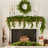 Norfolk Collection - Real Touch Norfolk Pine Front Door Christmas Holiday Winter Wreath - 2 Size Options Available
