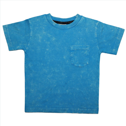 🤩 Kids Solid Enzyme Pocket Tee - Turq