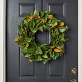 Classic Real Touch Magnolia Leaf All Seasons Front Door Wreath 24"