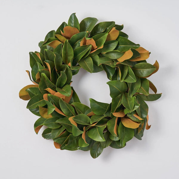Classic Real Touch Magnolia Leaf All Seasons Front Door Wreath 24"