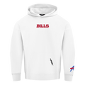 NFL BUFFALO BILLS WINGSPAN MEN'S DROP SHOULDER PO HOODIE (WHITE)