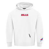 NFL BUFFALO BILLS WINGSPAN MEN'S DROP SHOULDER PO HOODIE (WHITE)