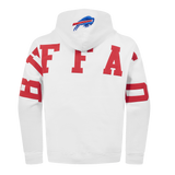 NFL BUFFALO BILLS WINGSPAN MEN'S DROP SHOULDER PO HOODIE (WHITE)