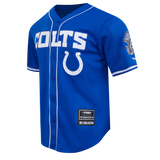 NFL INDIANAPOLIS COLTS CLASSIC MEN'S MESH BUTTON DOWN JERSEY (ROYAL BLUE)