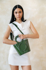 Infinity Bag - Patent Leather Green