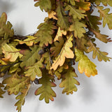 Autumn Green Oak Leaf & Brown Acorn Fall Front Door Wreath - Available in 2 Sizes