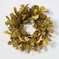 Autumn Green Oak Leaf & Brown Acorn Fall Front Door Wreath - Available in 2 Sizes